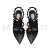 VALENTINO ROCKSTUD ANKLE STRAP PUMP WITH TONAL STUDS 100 MM 5W2S0393VB8_0NO VALENTINO ROCKSTUD ANKLE STRAP PUMP WITH TONAL STUDS 100 MM 5W2S0393VB8_0NO