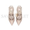 VALENTINO ROCKSTUD ANKLE STRAP PUMP WITH TONAL STUDS 100 MM 5W2S0393VB8_P45 VALENTINO ROCKSTUD ANKLE STRAP PUMP WITH TONAL STUDS 100 MM 5W2S0393VB8_P45