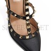 VALENTINO ROCKSTUD GRAINY LEATHER ANKLE STRAP PUMP 100 MM 5W2S0393VCE_0NO VALENTINO ROCKSTUD GRAINY LEATHER ANKLE STRAP PUMP 100 MM 5W2S0393VCE_0NO