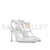VALENTINO ROCKSTUD MIRROR-EFFECT PUMP WITH MATCHING STRAPS AND STUDS 100MM 3W2S0393WRP_S13 VALENTINO ROCKSTUD MIRROR-EFFECT PUMP WITH MATCHING STRAPS AND STUDS 100MM 3W2S0393WRP_S13