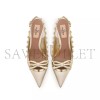 VALENTINO ROCKSTUD BOW SLINGBACK PUMPS IN LAMINATED NAPPA LEATHER AND 60MM TONE STUDS 5W2S0IB8VVP_R16 VALENTINO ROCKSTUD BOW SLINGBACK PUMPS IN LAMINATED NAPPA LEATHER AND 60MM TONE STUDS 5W2S0IB8VVP_R16
