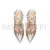 VALENTINO ROCKSTUD METALLIC ANKLE STRAP PUMP 100MM 5W2S0393NNF_S69 VALENTINO ROCKSTUD METALLIC ANKLE STRAP PUMP 100MM 5W2S0393NNF_S69