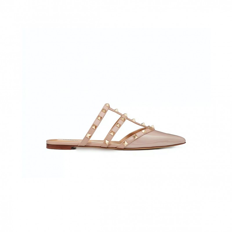 VALENTINO ROCKSTUD PATENT-LEATHER MULE 5W2S0H15VNW_P45 VALENTINO ROCKSTUD PATENT-LEATHER MULE 5W2S0H15VNW_P45