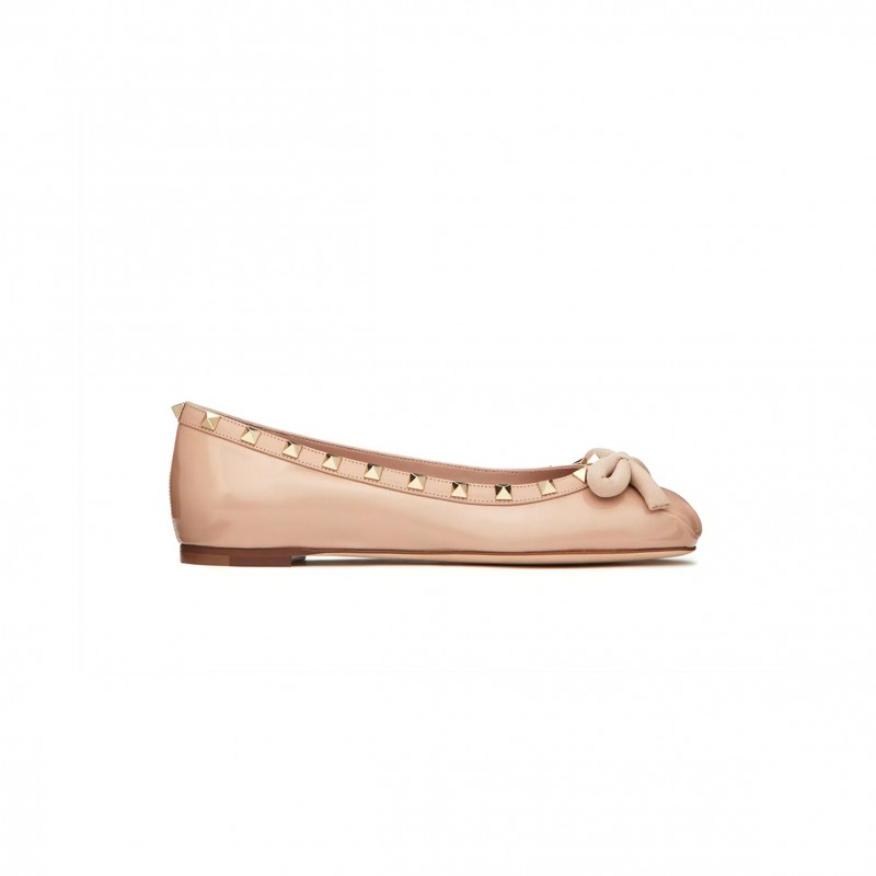 VALENTINO ROCKSTUD PATENT LEATHER BALLERINA 5W2S0HQ5VNW_GF9 VALENTINO ROCKSTUD PATENT LEATHER BALLERINA 5W2S0HQ5VNW_GF9