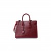 YSL SAC DE JOUR EMBOSSED CROCODILE SHINY LEATHER RED LACQUER 898383 (26*20.5*12.5cm)
