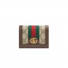 GUCCI OPHIDIA CARD CASE WALLET 523155 (17.5*11cm) GUCCI OPHIDIA CARD CASE WALLET 523155 (17.5*11cm)
