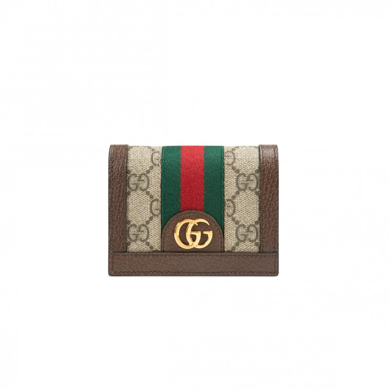 GUCCI OPHIDIA CARD CASE WALLET 523155 (17.5*11cm) GUCCI OPHIDIA CARD CASE WALLET 523155 (17.5*11cm)