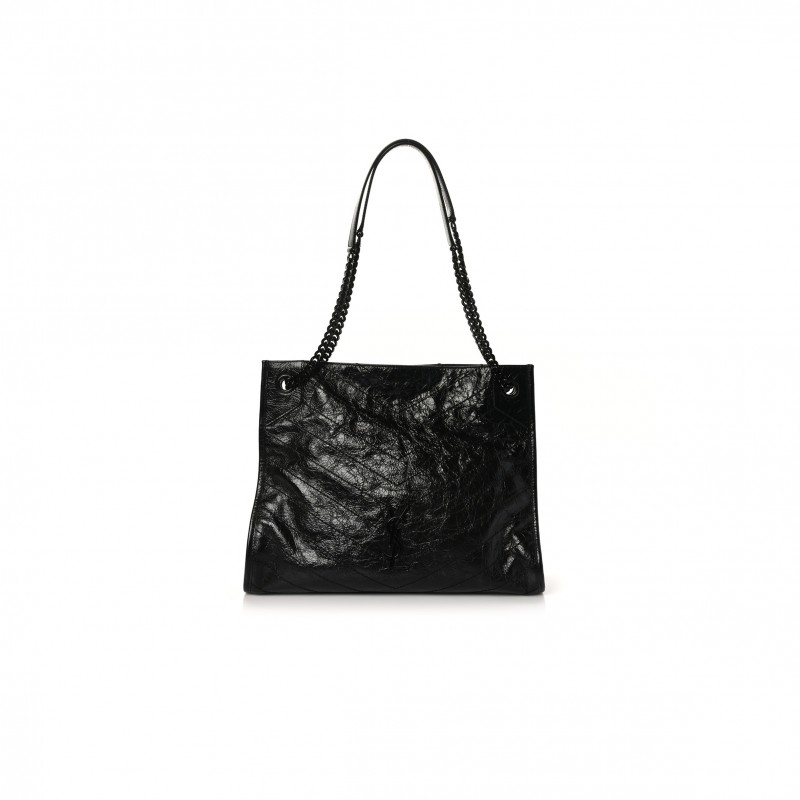 YSL LARGE NIKI SHOPPING BAG BLACK 889165 (33*27*11.5cm)