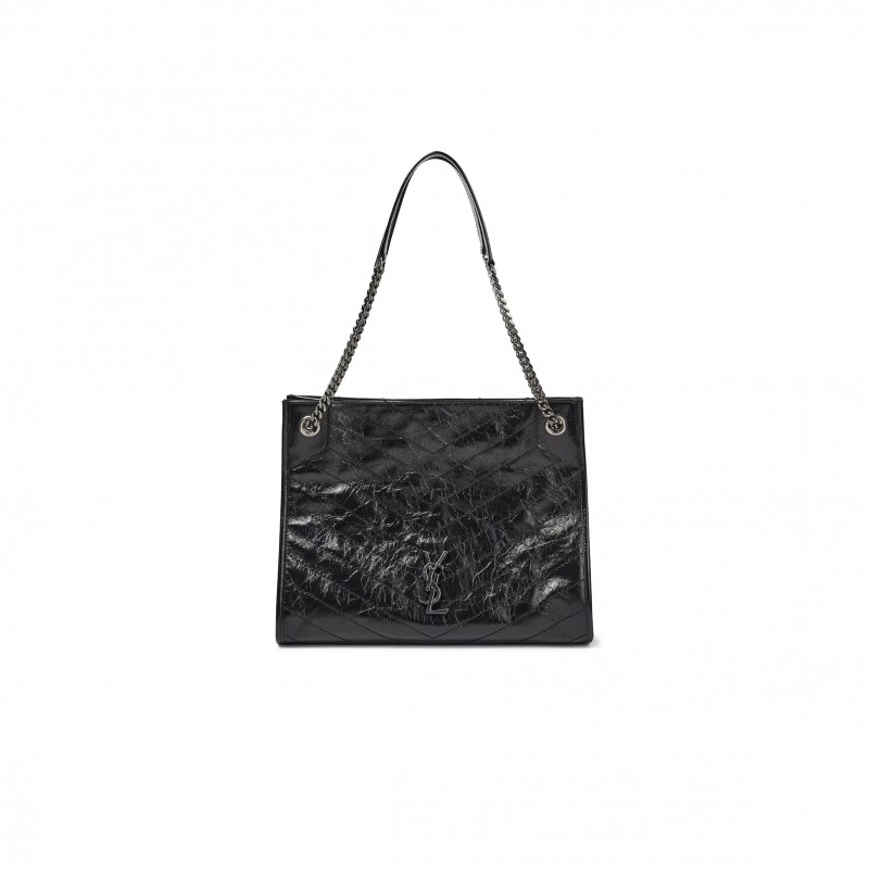 YSL NIKI CRINKLED LEATHER SHOPPER P00859222 (33*27*11.5cm)