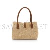 YSL RAFFIA PANIER RECTANGLE TOTE 92886994 (29*21*9cm)