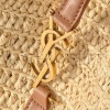YSL LE 5 À 7 SUPPLE SMALL IN RAFFIA AND LEATHER 823812GAAEZ2791 (22*22*9cm) YSL LE 5 À 7 SUPPLE SMALL IN RAFFIA AND LEATHER 823812GAAEZ2791 (22*22*9cm)