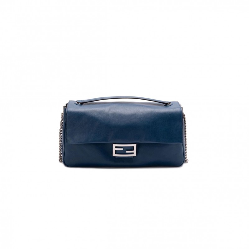 FENDI BAGUETTE CHAIN LARGE LEATHER SHOULDER BAG  (40*18.5*7cm)