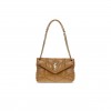 YSL PUFFER SMALL IN CRINKLED GLOSSED-LEATHER 577476452256 (29*17*11cm)