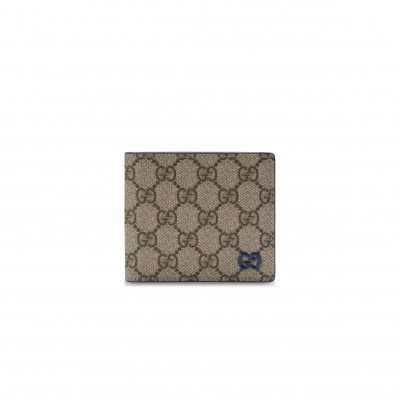 GUCCI BLUE INTERIOR GG COIN WALLET 768244 (21*9cm)