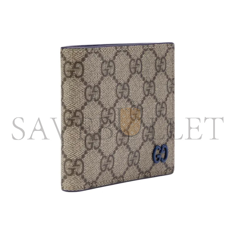 GUCCI BLUE INTERIOR GG COIN WALLET 768244 (21*9cm)