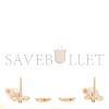 HERMÈS 18K ROSE GOLD DIAMOND PEARL PM CHANDRA DROP EARRINGS 