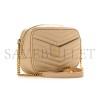 YSL LOU MINI BAG IN MATELASSÉ GRAIN DE POUDRE EMBOSSED LEATHER 585040260141 (19*10.5*5cm)