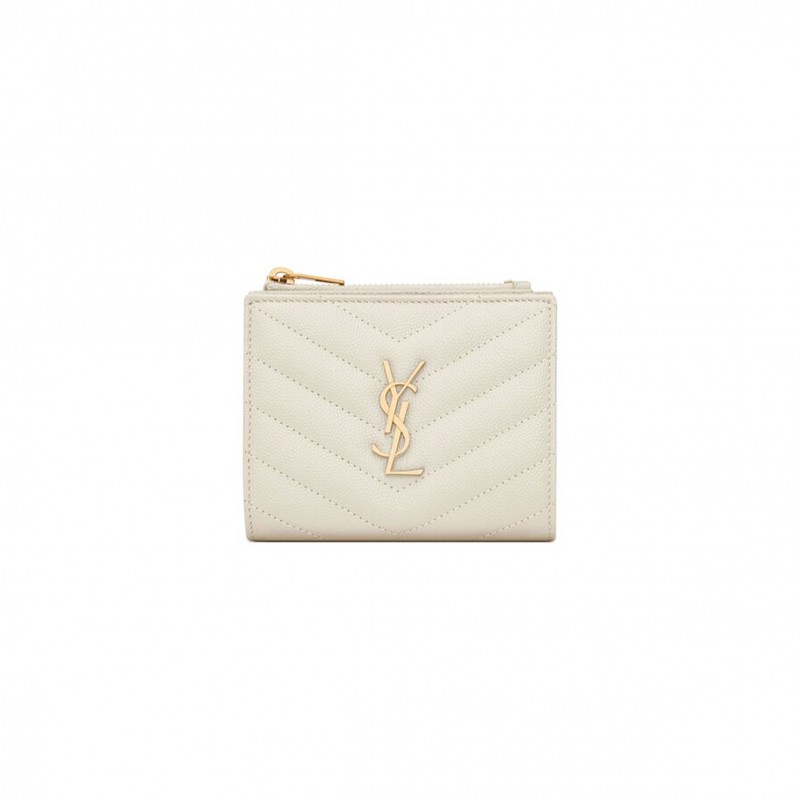 YSL CASSANDRE MATELASSÉ BI-FOLD WALLET IN GRAIN DE POUDRE LEATHER 575879BOW019207 (10.5*8.5*2.5cm) YSL CASSANDRE MATELASSÉ BI-FOLD WALLET IN GRAIN DE POUDRE LEATHER 575879BOW019207 (10.5*8.5*2.5cm)