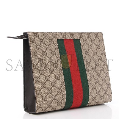 GUCCI SUPREME WEB POUCH 475316 (26*20*6cm)