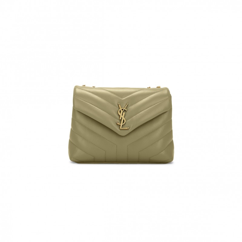 YSL LOULOU SMALL CHAIN BAG IN QUILTED LEATHER 494699306588 (23*17*9cm)