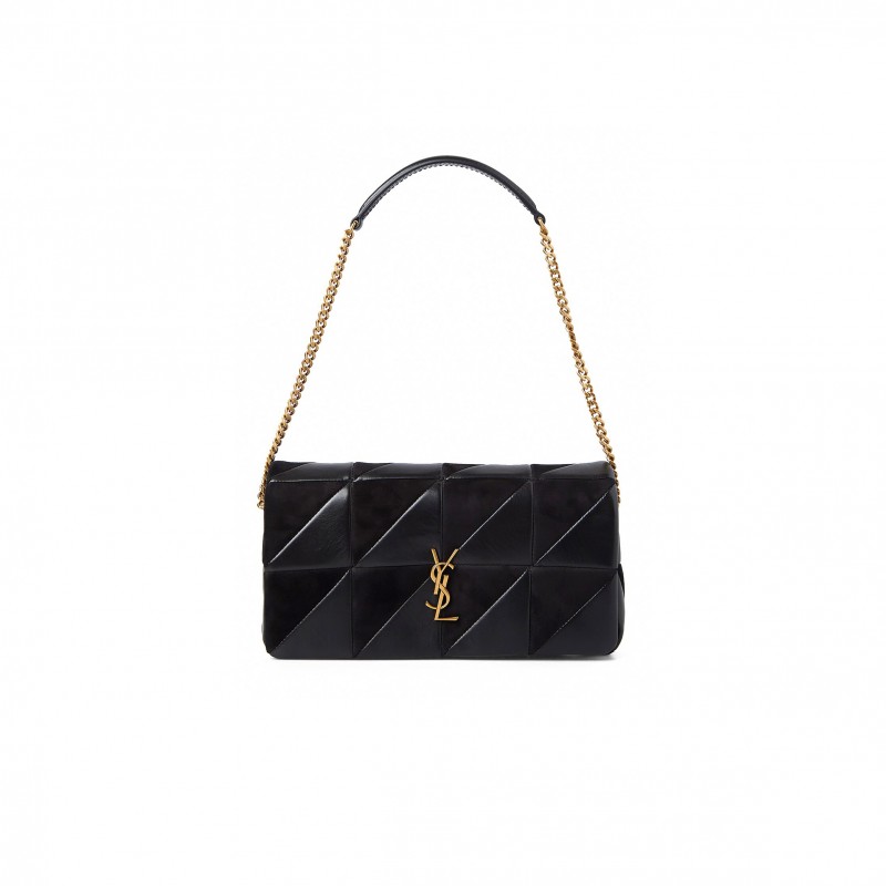 YSL JAMIE MEDIUM IN QUILTED LAMBSKIN AND SUEDE 515821COPP71000 (25*15*7.5cm)