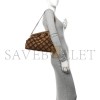 FENDI CAMOSCIO KARLIGRAPHY EMBROIDERED MEDIUM FIRST CAMEL (30*25*10cm) 