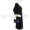 FENDI SEQUIN PAILLETTES VITELLO GRACE STRIPED MINI BAGUETTE DARK BLUE LUNAI (19*11*5cm) 