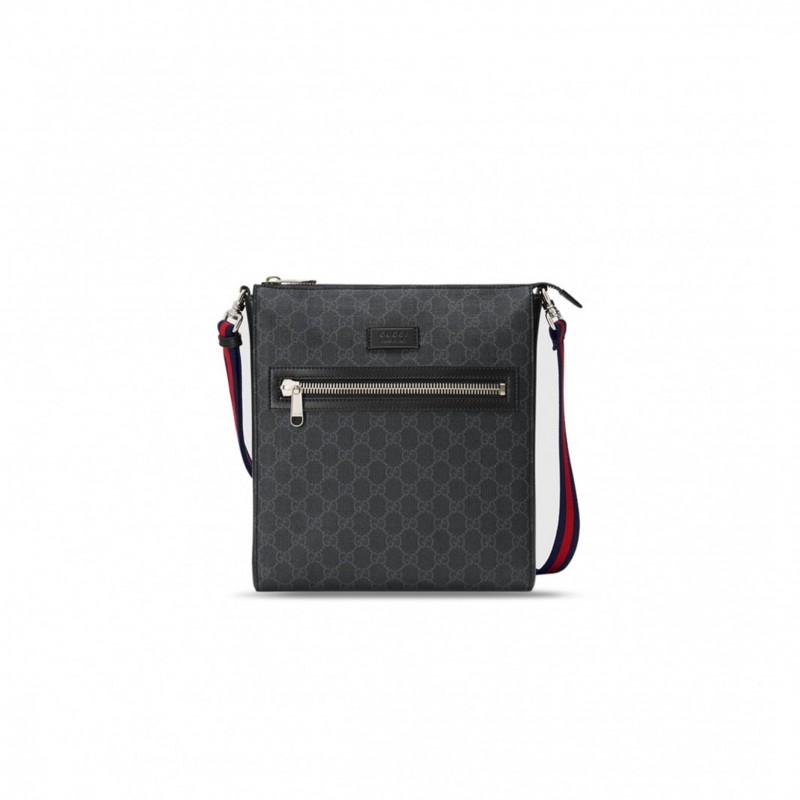 GUCCI GG BLACK MESSENGER 474137 (28.5*27*5cm)