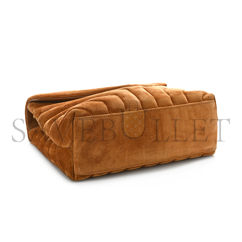YSL LOULOU SMALL IN QUILTED SUEDE 4946991U8C77761 (23*17*9cm)