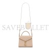 YSL CASSANDRA MINI TOP HANDLE BAG IN GRAIN DE POUDRE EMBOSSED LEATHER 623930BOW0W2721 (20*16*7.5cm)