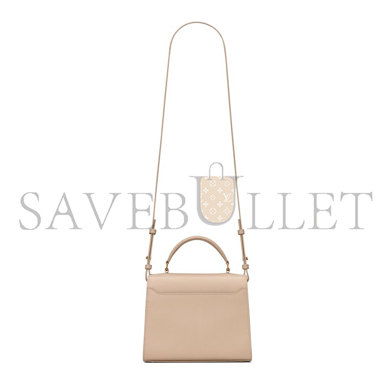 YSL CASSANDRA MINI TOP HANDLE BAG IN GRAIN DE POUDRE EMBOSSED LEATHER 623930BOW0W2721 (20*16*7.5cm)