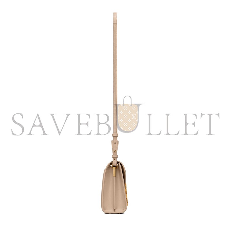 YSL CASSANDRA MINI TOP HANDLE BAG IN GRAIN DE POUDRE EMBOSSED LEATHER 623930BOW0W2721 (20*16*7.5cm)
