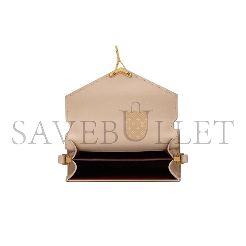 YSL CASSANDRA MINI TOP HANDLE BAG IN GRAIN DE POUDRE EMBOSSED LEATHER 623930BOW0W2721 (20*16*7.5cm)