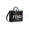 FENDI SUNSHINE MEDIUM BLACK LEATHER TOTE BAG 8BH386ABVLF1DG7 (35*31*17cm)
