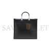 FENDI SUNSHINE MEDIUM BLACK LEATHER TOTE BAG 8BH386ABVLF1DG7 (35*31*17cm)