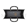 FENDI SUNSHINE MEDIUM BLACK LEATHER TOTE BAG 8BH386ABVLF1DG7 (35*31*17cm)