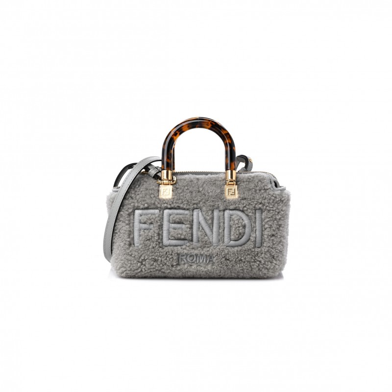 FENDI MINI BY THE WAY TOP HANDLE BOSTON GHIACCIO 8BS067ALP2F1CKX (17*12*8cm)