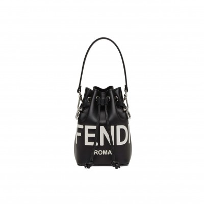 FENDI MINI MON TRESOR BUCKET BAG BLACK 8BS010AC9LF1L2Z (18*12*10m)