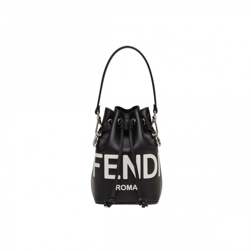FENDI MINI MON TRESOR BUCKET BAG BLACK 8BS010AC9LF1L2Z (18*12*10m)