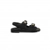 CHANEL SANDALS KNITWEAR BLACK G35927 X56555 94305