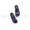 CHANEL MULES LAMBSKIN NAVY BLUE & MULTICOLOR G38933 X56443 K3920