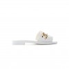 CHANEL MULES SHINY GOATSKIN & METAL WHITE G38794 X56519 0N778