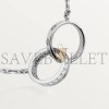CARTIER LOVE NECKLACE, DIAMONDS  B7013700