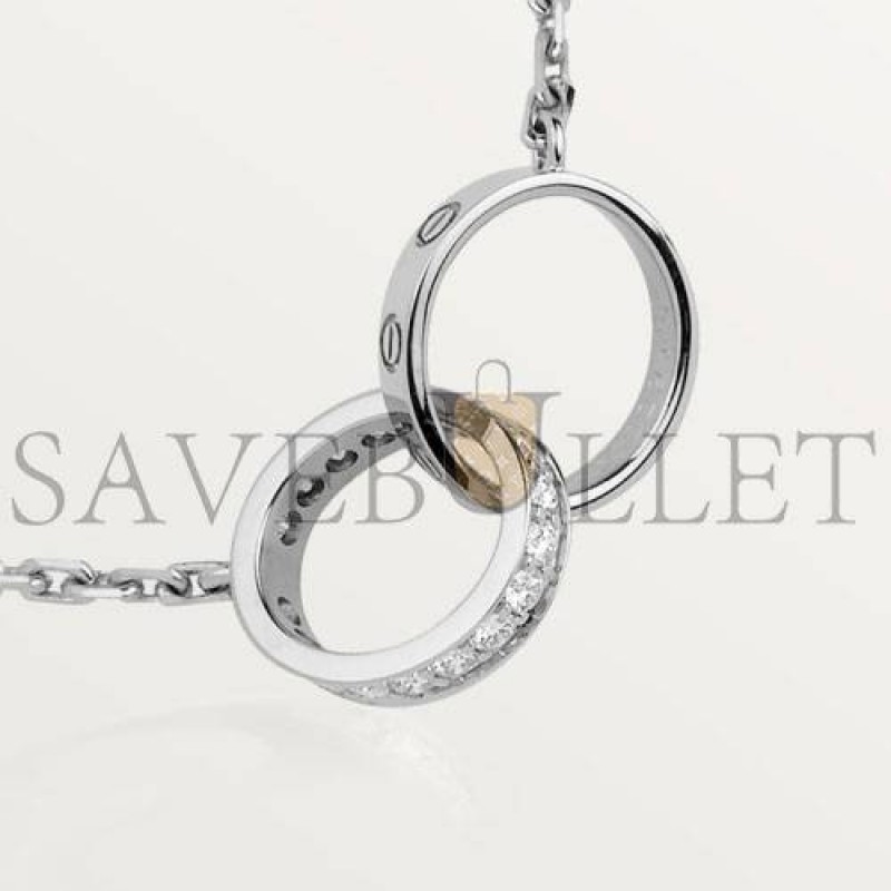 CARTIER LOVE NECKLACE, DIAMONDS  B7013700