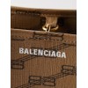 BALENCIAGA BEIGE SIGNATURE BB-PRINT COATED-CANVAS TOTE BAG  MATCHESFASHION US (40*26*14cm)