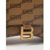 BALENCIAGA BEIGE HOURGLASS S BB-PRINT COATED CANVAS BAG MATCHESFASHION US (22.5*15*10cm)