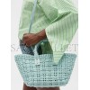 BALENCIAGA GREEN BISTRO XS WOVEN FAUX-LEATHER BASKET BAG MATCHESFASHION US (22*20*12.5cm)