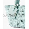 BALENCIAGA GREEN BISTRO XS WOVEN FAUX-LEATHER BASKET BAG MATCHESFASHION US (22*20*12.5cm)