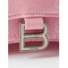 BALENCIAGA PINK HOURGLASS XS LOGO-PRINT DENIM CROSS-BODY BAG MATCHESFASHION US (19*12.1*8.1cm)