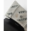 BALENCIAGA SILVER HOURGLASS XS CRYSTAL-EMBELLISHED LEATHER BAG MATCHESFASHION US (19*12*6.6cm)